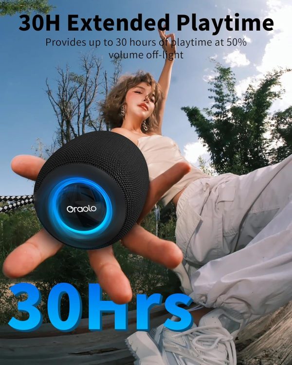 oraolo Mini Bluetooth Speaker, IPX7 Waterproof Portable Spea... - Image 4