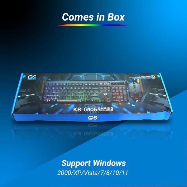 Computer Specialist LED Gaming Keyboard and Mouse Combo – Wi... - Image 7