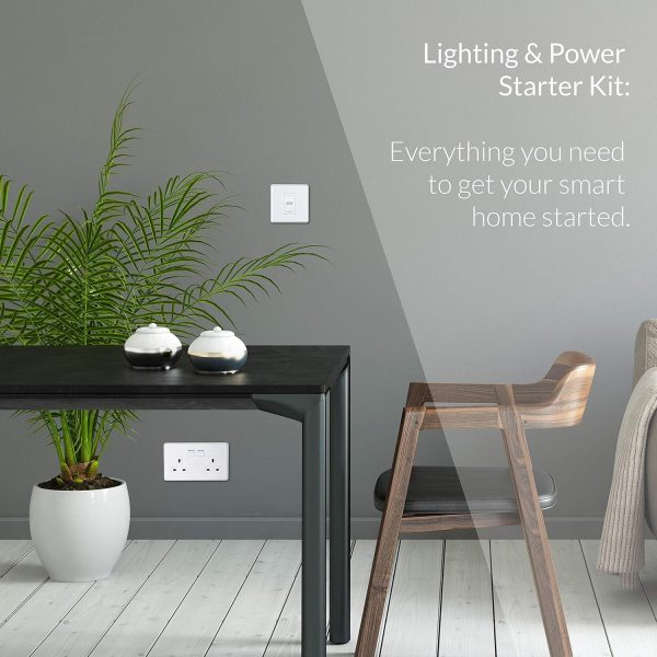 Lightwave LP21422WH Smart Lighting & Power Starter Kit, Whit... - Image 3