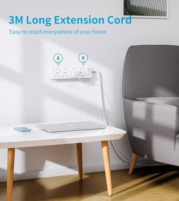 PIBEEX Extension Lead 4 Way Multi Plug Extension Sockets wit... - Image 7