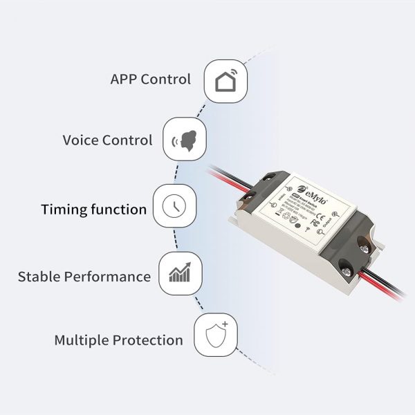eMylo WiFi Relay Switch Smart Light Switch Wireless Remote C... - Image 8