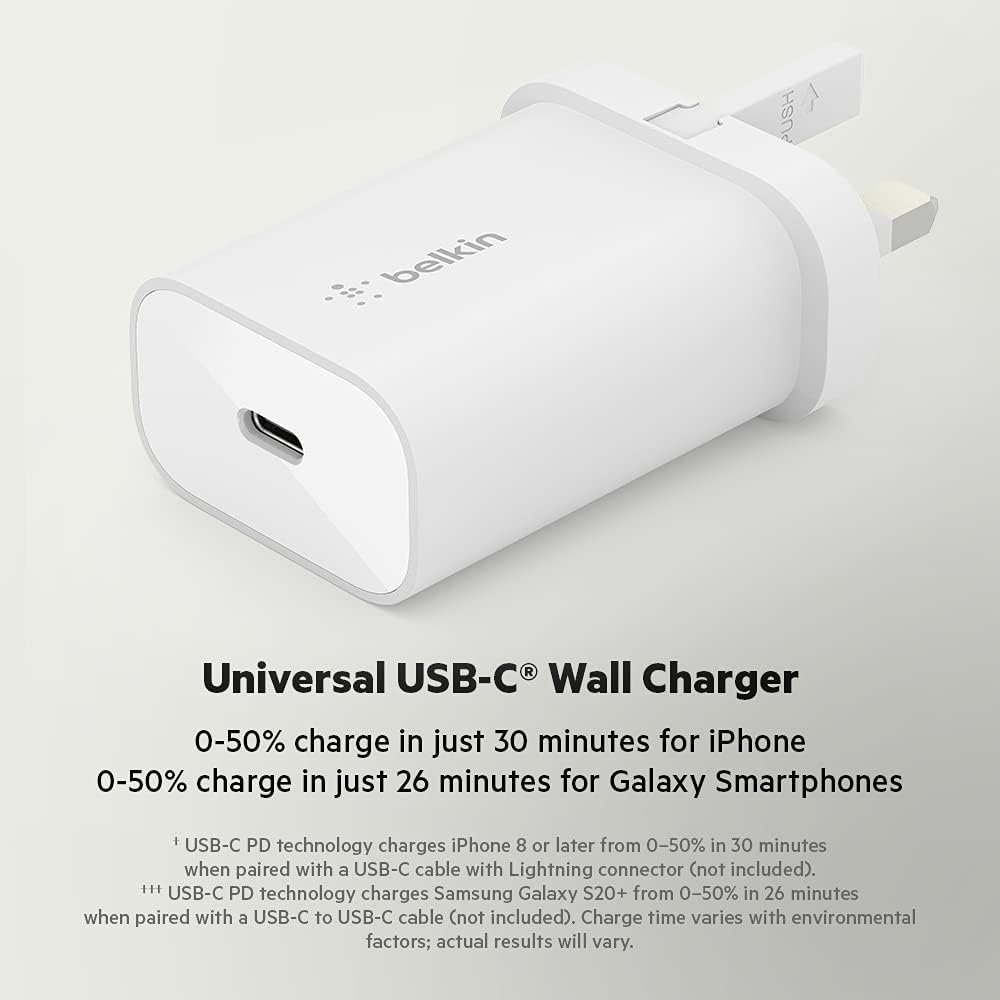Belkin BoostCharge 25W Wall Charger with PPS, USB Plug with ... - Image 3