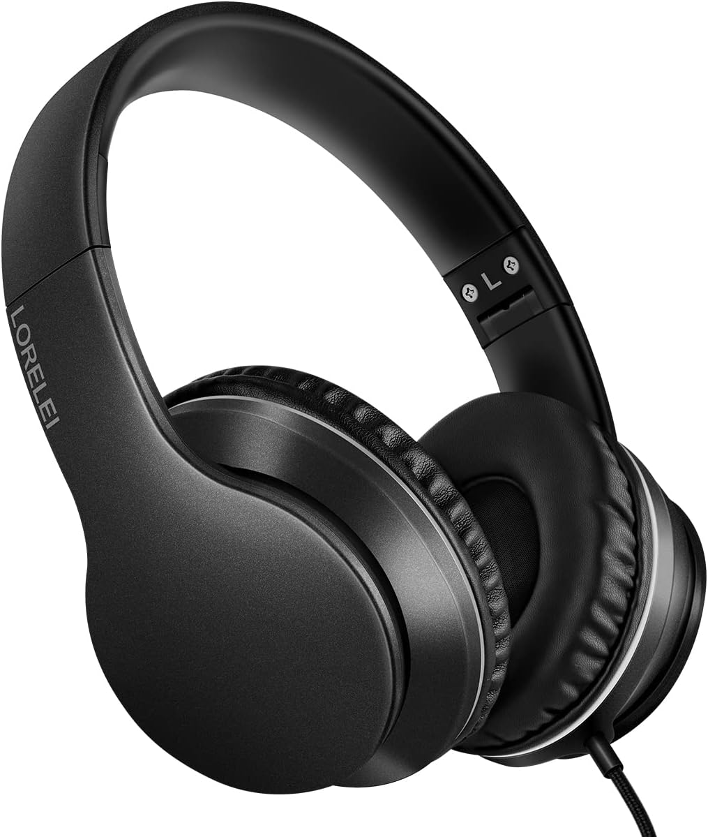 LORELEI X6 Over-Ear Headphones With Microphone, Lightweight ... - Image 2