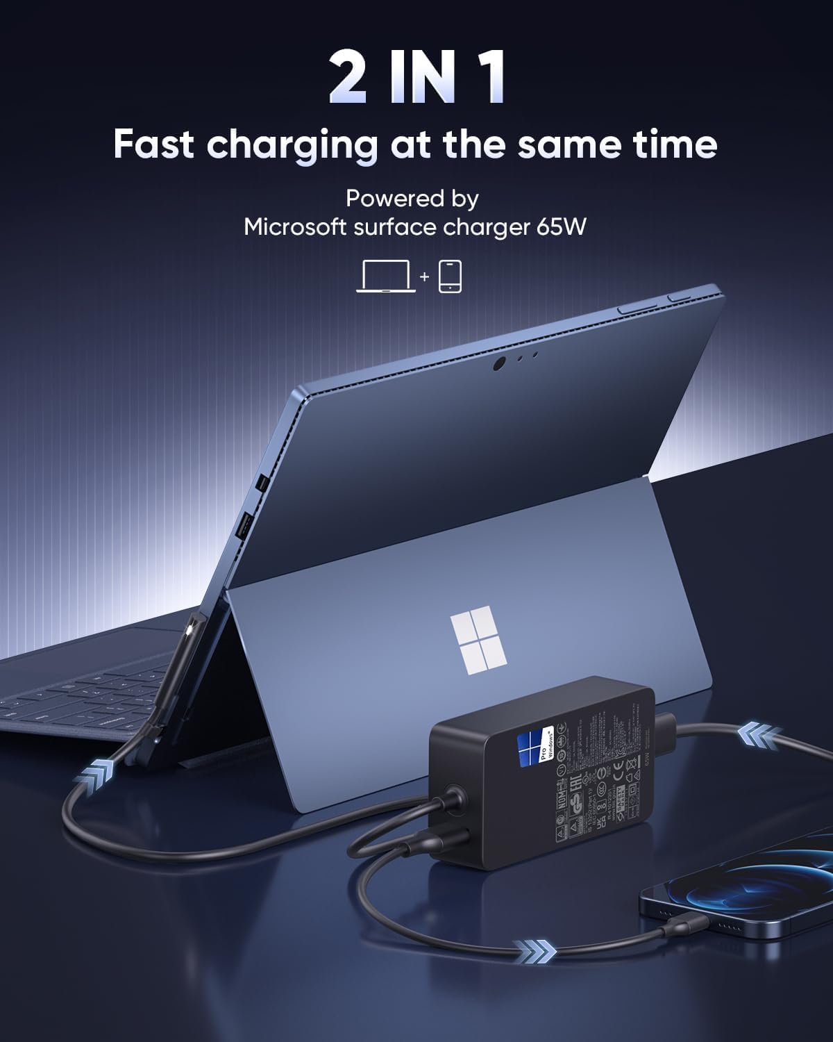 Surface Charger,102W Microsoft Surface Charger for Surface P... - Image 5
