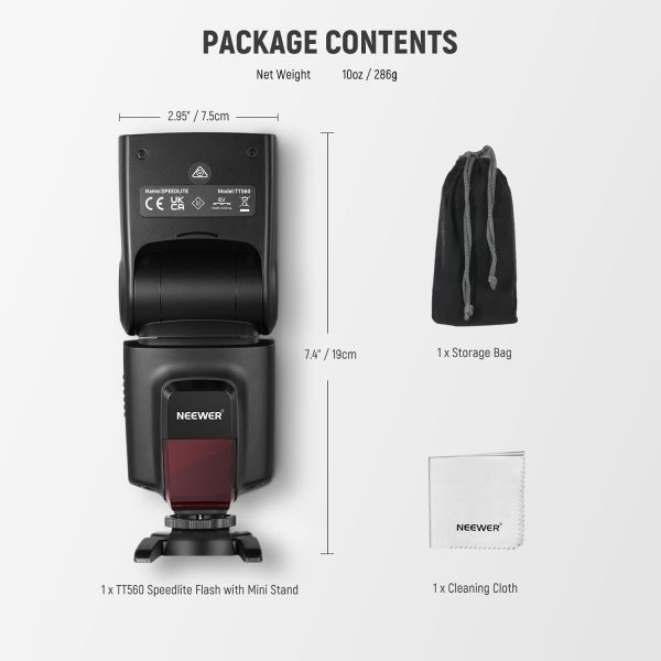 NEEWER TT560 Flash Speedlite Compatible with Canon Sony Niko... - Image 8