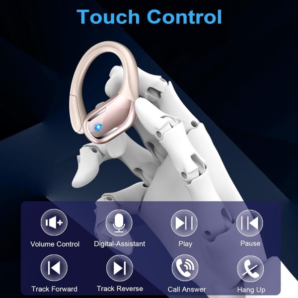 Wireless Earbuds, 75H Bluetooth 5.4 Headphones Sports with E... - Image 8