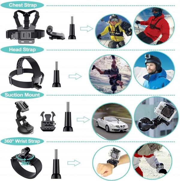 Reflex Camera 50 in 1 Action Camera Accessories Kit for the ... - Image 2