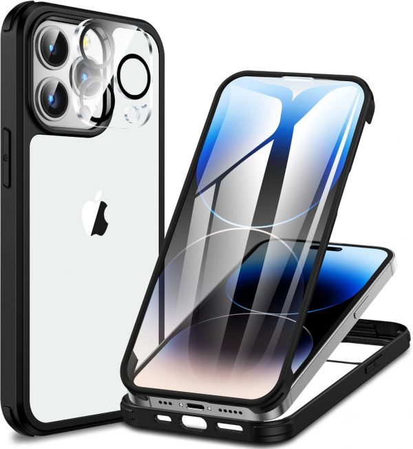 CENHUFO Compatible with iPhone 14 Pro Max Case Built-in Glas... - Image 2