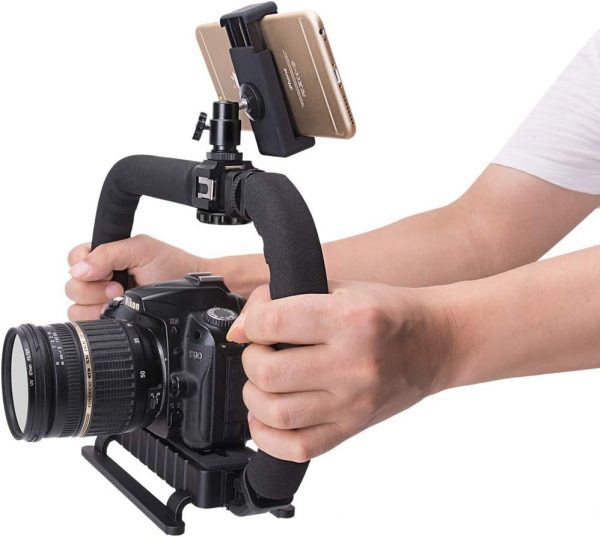 3-Shoe DSLR/Mirrorless/Action Camera Camcorder Phone Stabili... - Image 9