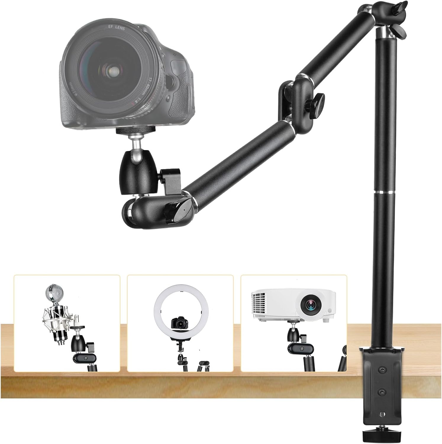 TARION Overhead Camera Desk Mount - 360° Flexible Articulati... - Image 2