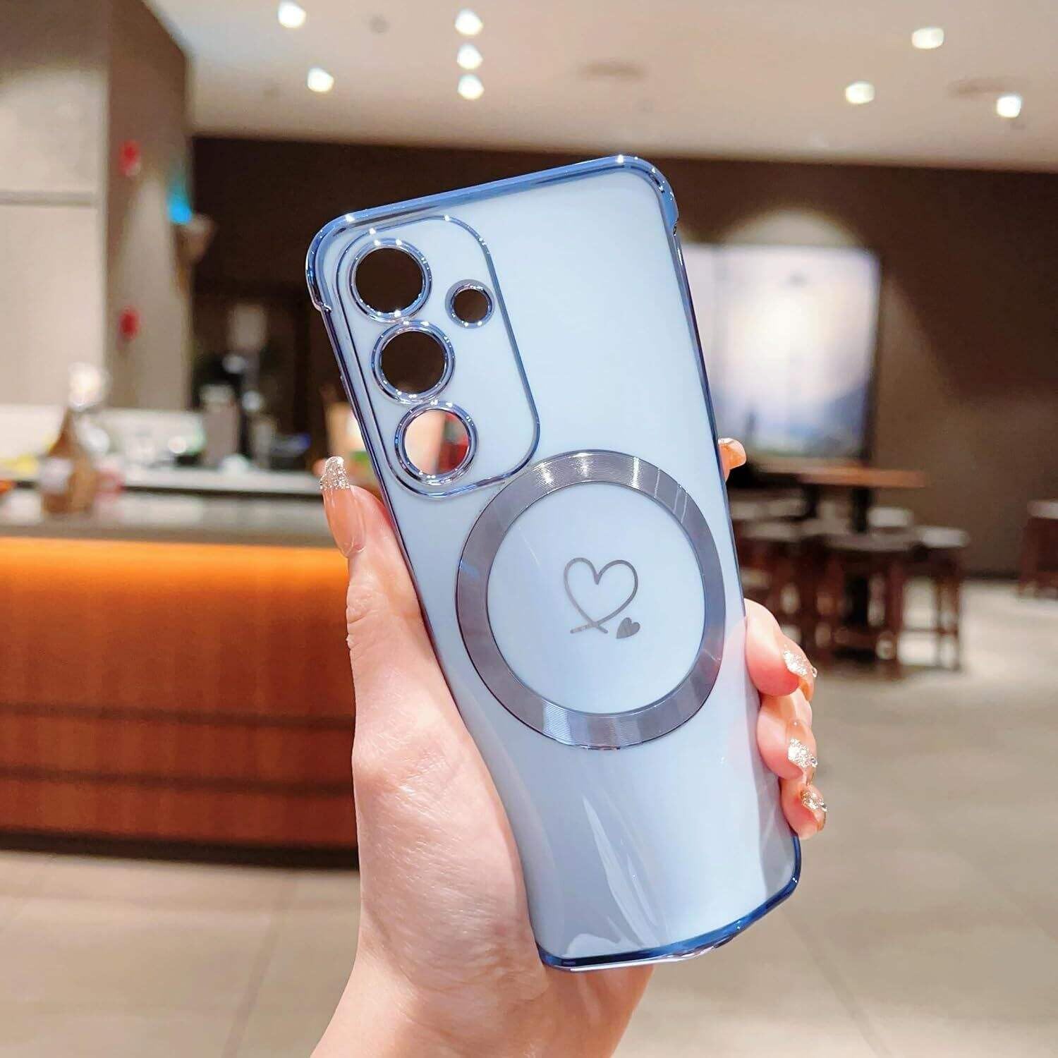 Cute Love Heart Magnetic Case for Samsung Galaxy S25 FE 5G G... - Image 5