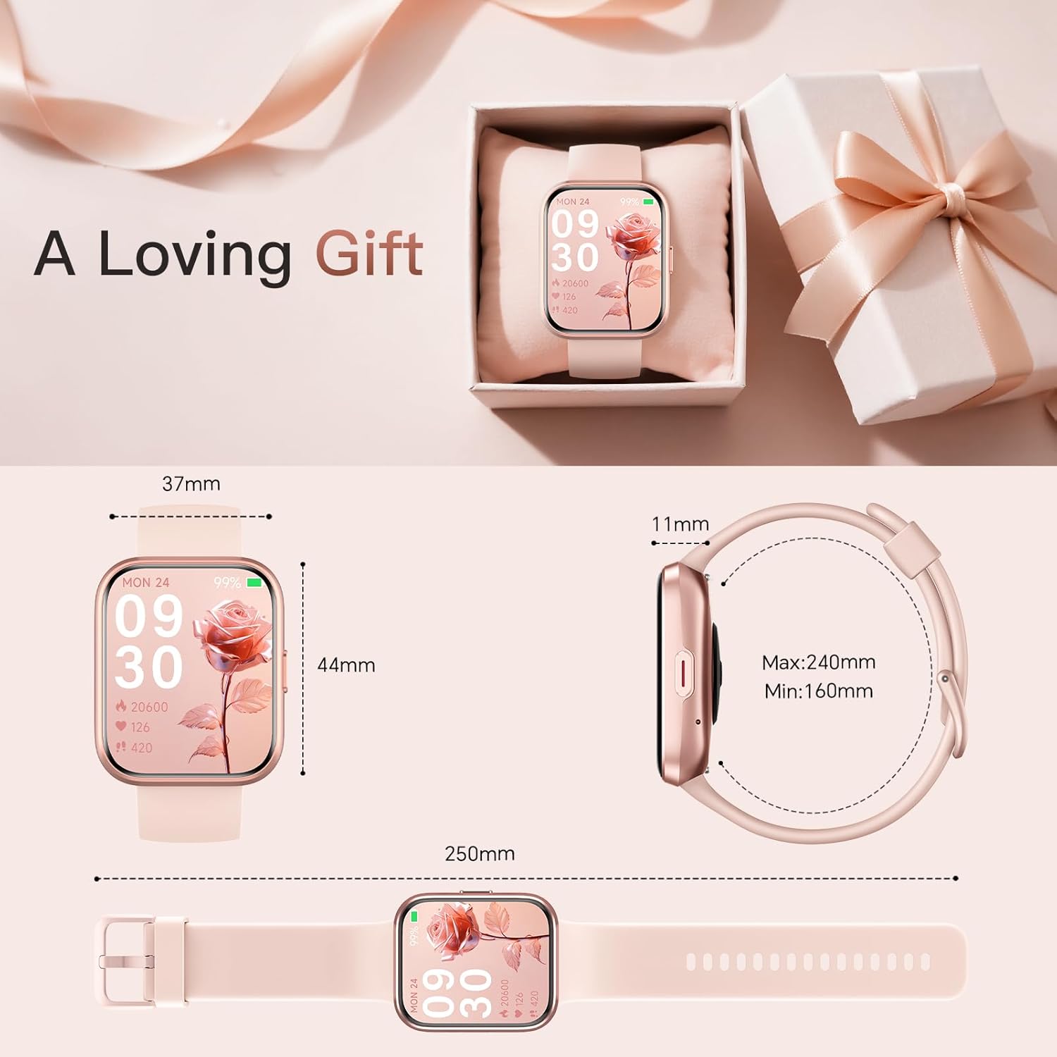 Smart Watch for Women(Answer/Make Call), Alexa Built-in 1.8"... - Image 10