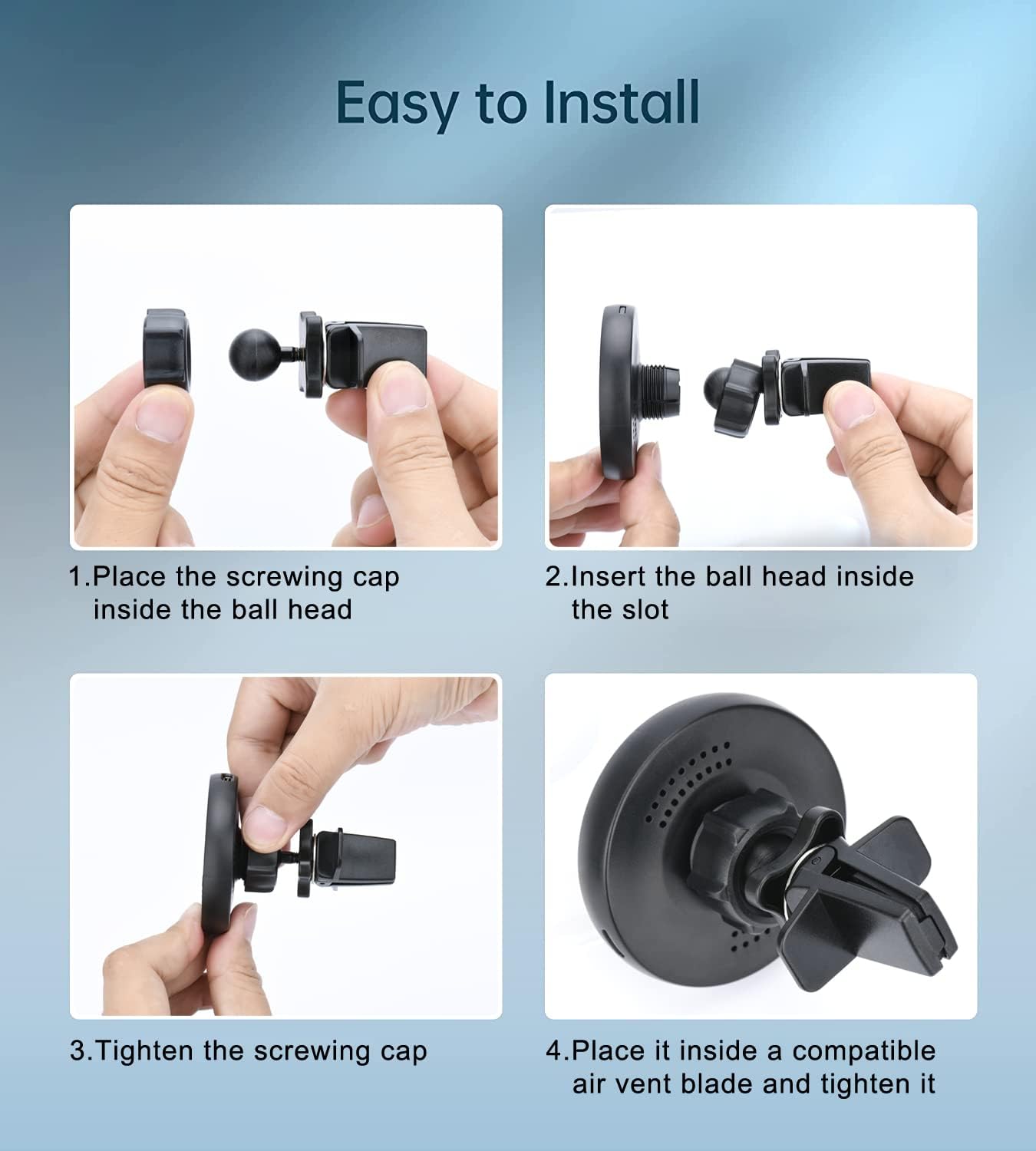 Gloplum ep0 Wireless Phone Holder Car Charger Compatible Wit... - Image 7