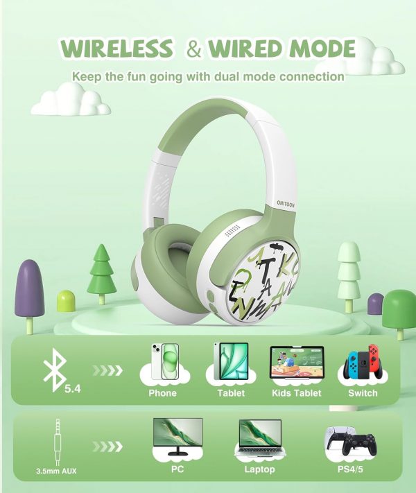 ONITOON Kids Active Noise Cancelling Headphones - 60H Playti... - Image 8
