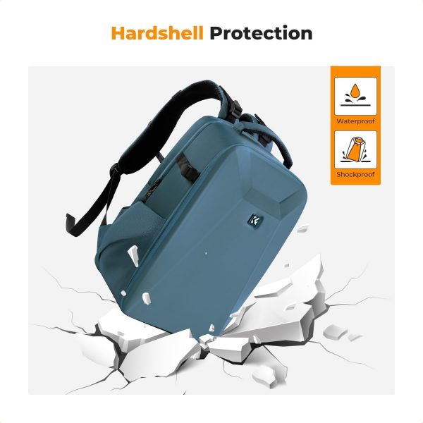 K&F Concept Camera Backpack,Hardshell DSLR Photography Camer... - Image 6