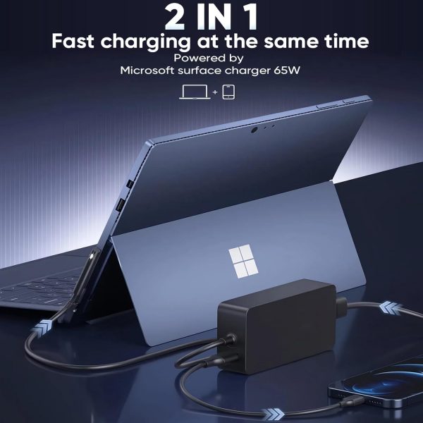 SCOVEE 65W Surface Pro Charger,Compatible Microsoft Surface ... - Image 6