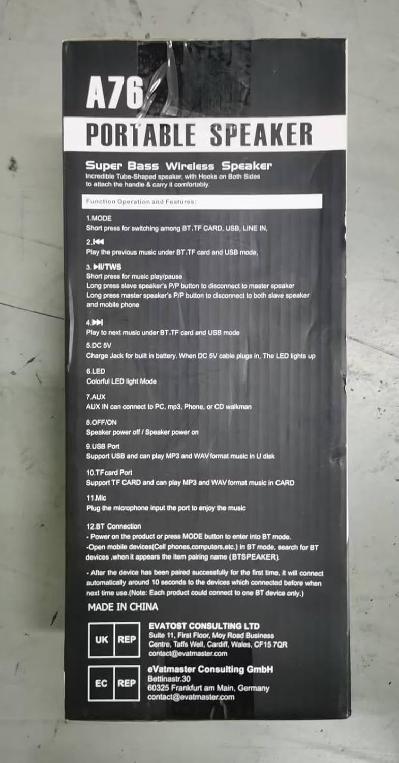 Portable Bluetooth Speaker, 30W Wireless Speaker with Double... - Image 13