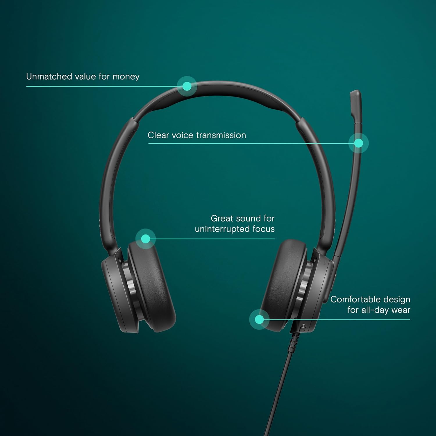 EPOS IMPACT 460T Binaural On-Ear USB C and USB A Wired Heads... - Image 3