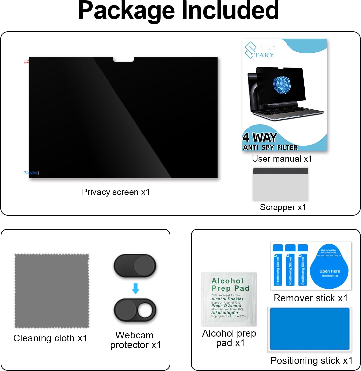 STARY Privacy Screen for MacBook Air 13.6 Inch (2022-2025,M4... - Image 10