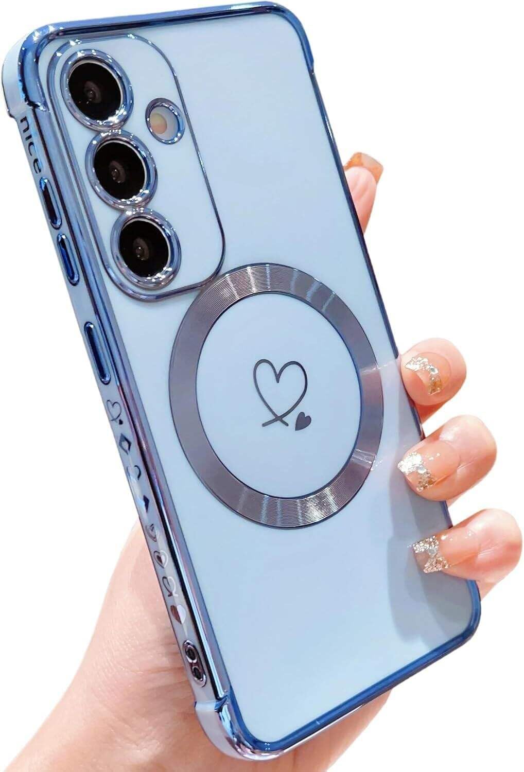 Cute Love Heart Magnetic Case for Samsung Galaxy S25 FE 5G G... - Image 2