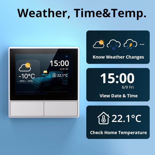 SONOFF NSPanel WiFi Smart Light Switch, 2 Gang Switch Smart ... - Image 4
