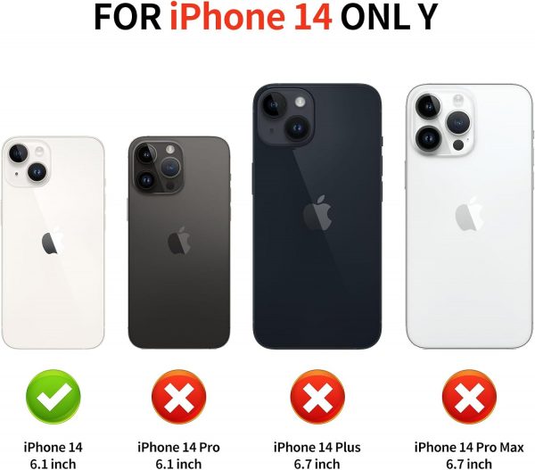 Aolcev for iPhone 14 Case with Card Holder [Max 4 Cards] Hea... - Image 3