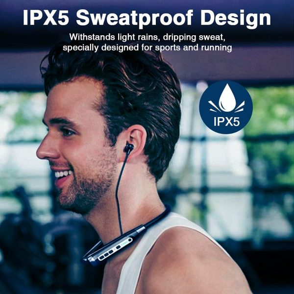 Nsyee A13 V5.0 Bluetooth Neckband Headphones, Bluetooth Earp... - Image 6