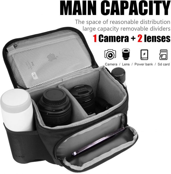 Cwatcun Compact Camera Bag Single Shoulder Crossbody Bag Cam... - Image 3
