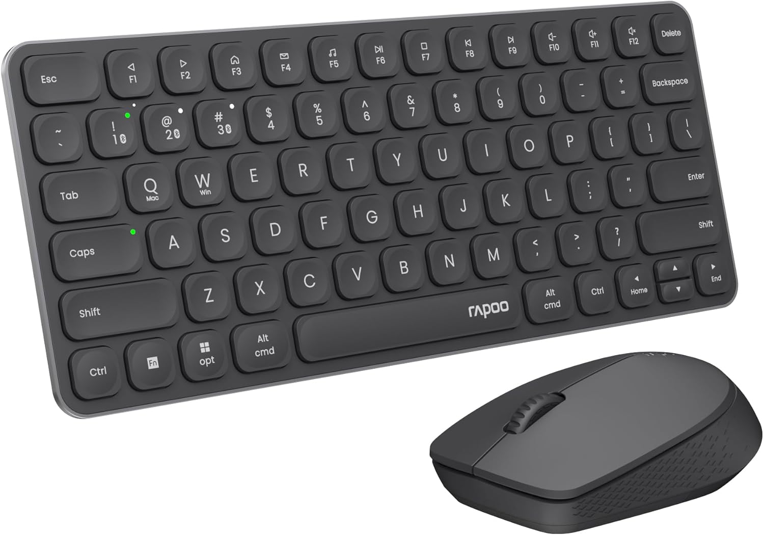 RAPOO 9010M Keyboard and Mouse Wireless- 2.4GHz/Bluetooth 5.... - Image 2