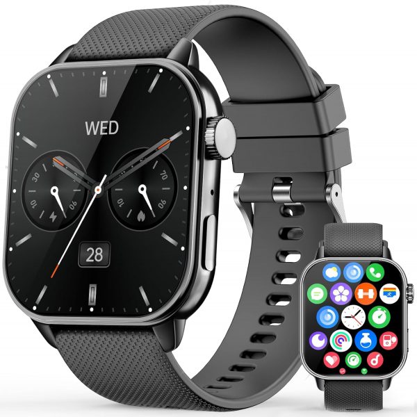 MFVLP Smart Watch for Men Women, 1.85'' AMOLED HD Fitness Wa... - Image 2