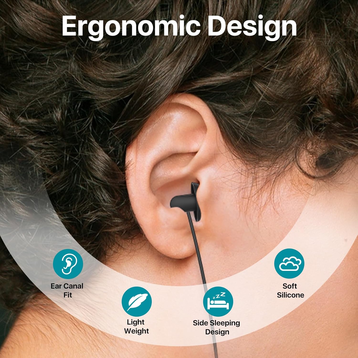 Hearprotek Sleep Headphones, Noise Cancelling Earbuds with M... - Image 5