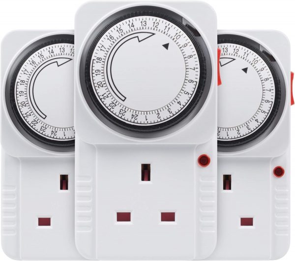 HBN Mechanical Timer Plug Socket, 24 Hour Segment Programmab... - Image 2