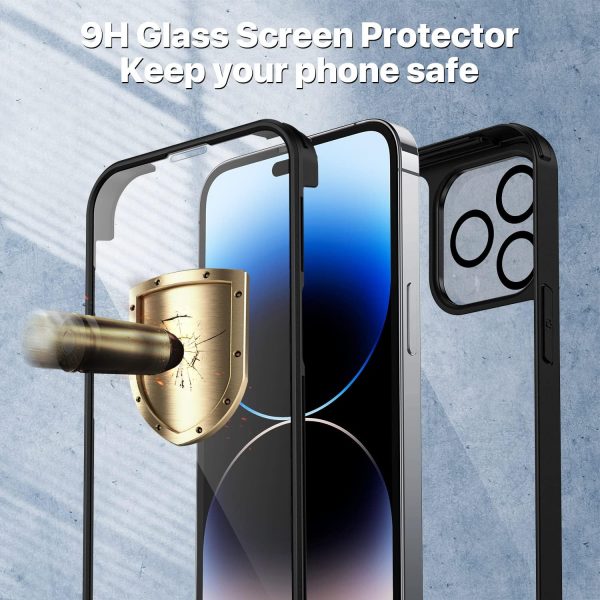 CENHUFO Compatible with iPhone 14 Pro Max Case Built-in Glas... - Image 5