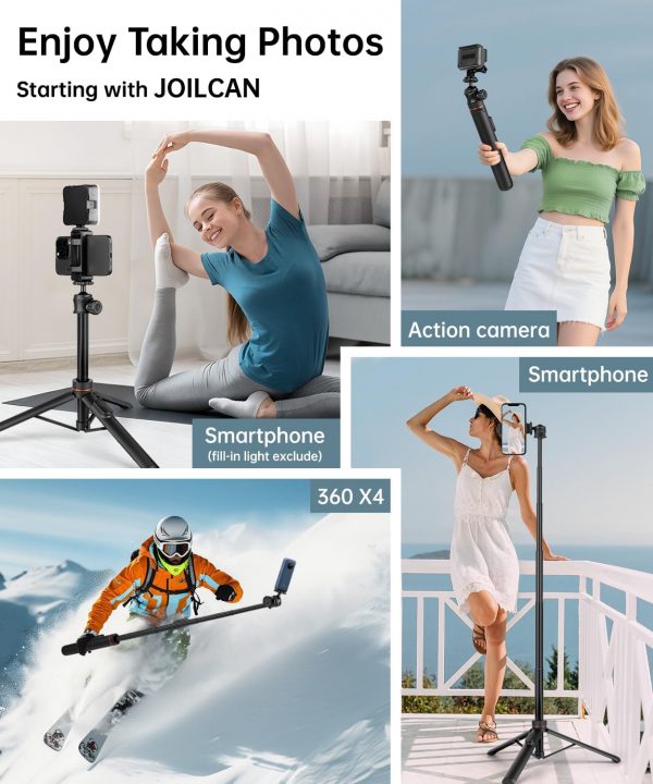 JOILCAN Phone Tripod Monopod 65", Extendable Selfie Stick Tr... - Image 8