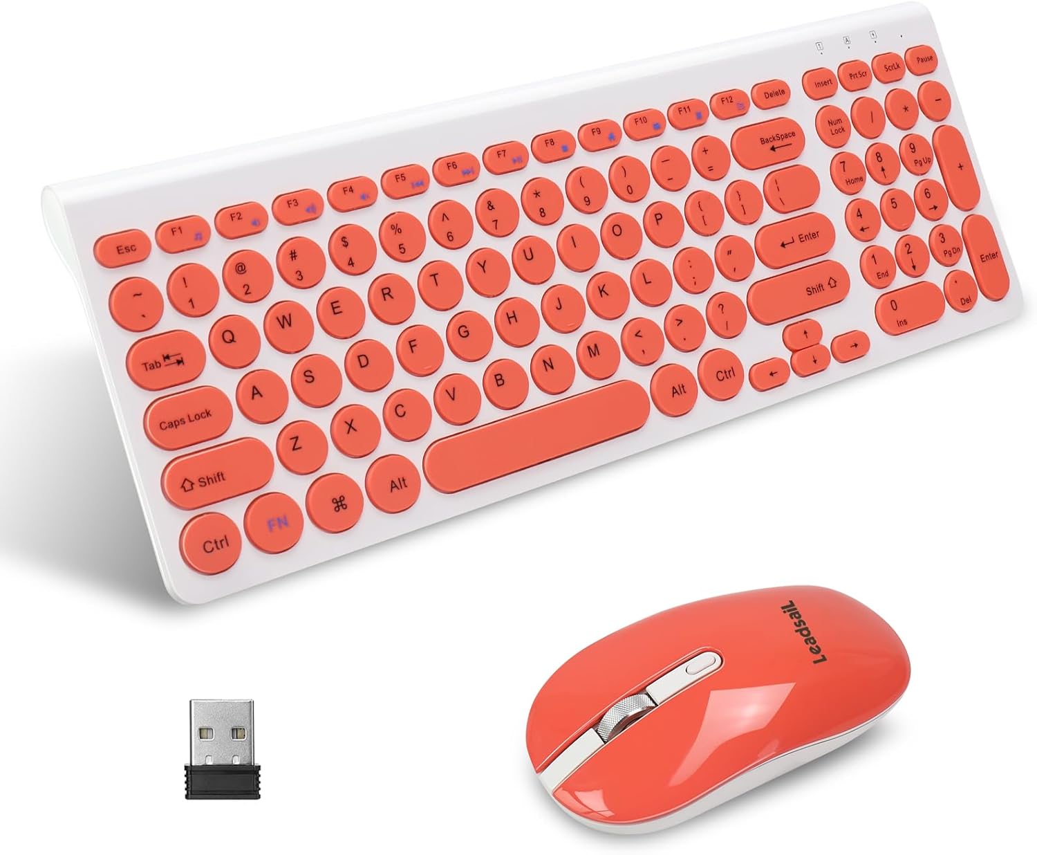 LeadsaiL KF29 Wireless Keyboard and Mouse Set, Wireless USB ... - Image 2