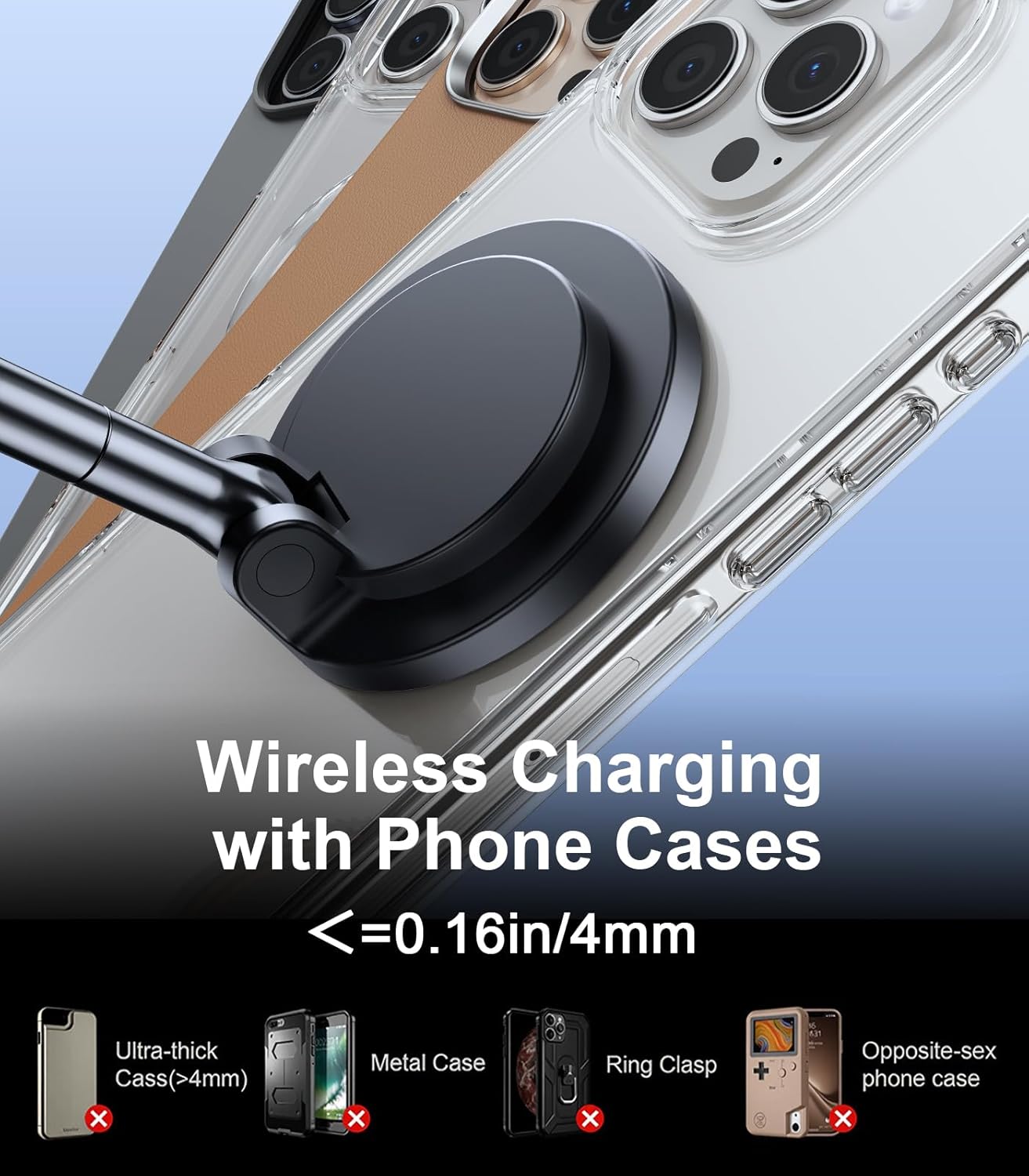 for Magsafe Car Mount Charger,15W Magnetic Car Phone Holder ... - Image 8