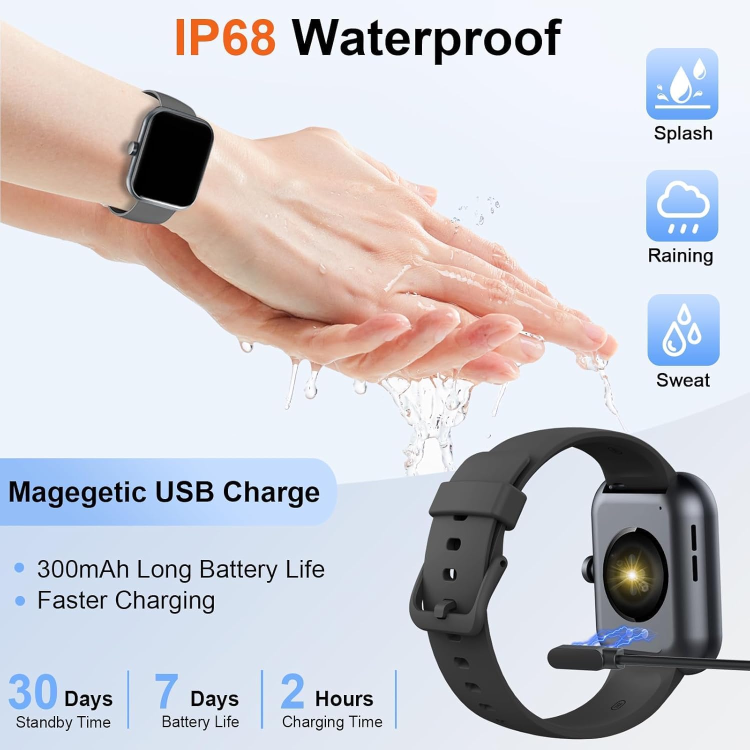 Smart Watch for Men Women 2025, 1.96" HD Watch with Make/Ans... - Image 8
