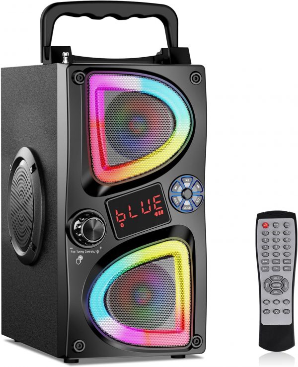 Bluetooth Speaker, 60W(Peak) Wireless Portable Small Home Pa... - Image 2