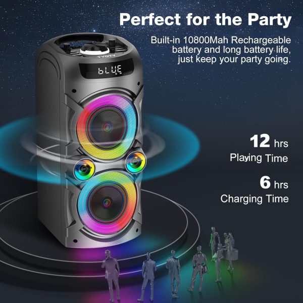 Portable Bluetooth Speaker 100W Big Powerful Wireless Boombo... - Image 5