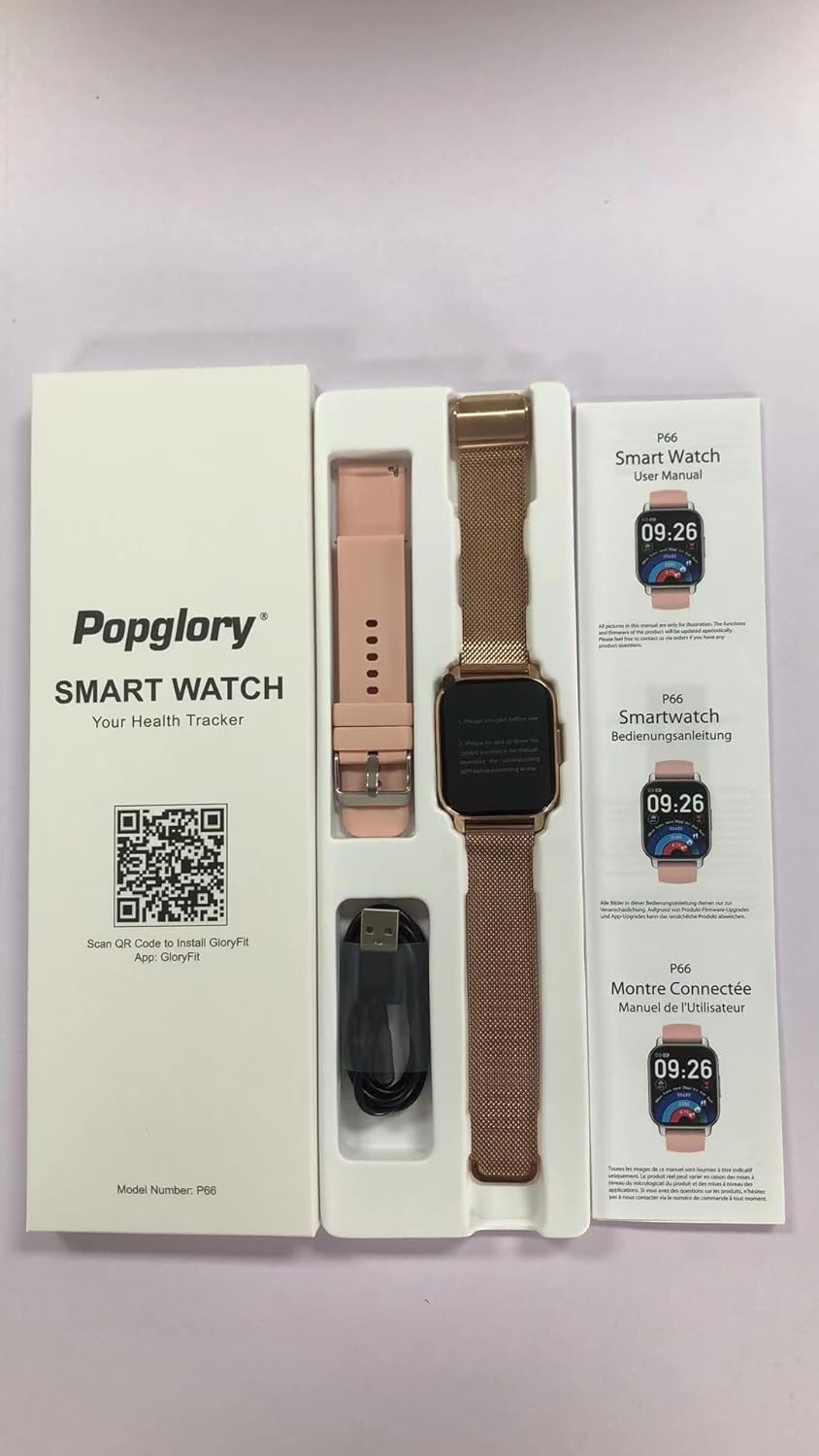 Popglory Smart Watch for Women Men Answer/Make Calls, 1.85" ... - Image 11