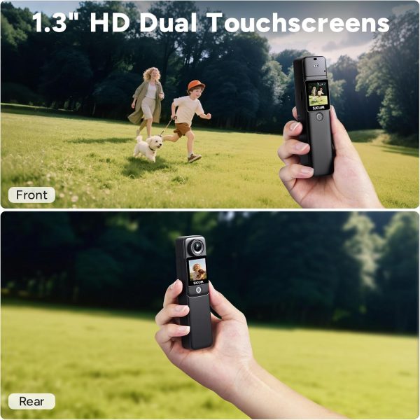 SJCAM C300 4K Pocket Action Camera,7H Power,Dual Touch Scree... - Image 3