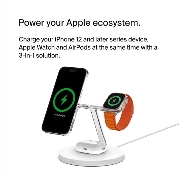 Belkin MagSafe 3 in 1 Wireless Charging Station, 15W iPhone ... - Image 4