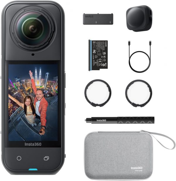 Insta360 X5 Essentials Bundle - Waterproof 8K 360° Action Ca...