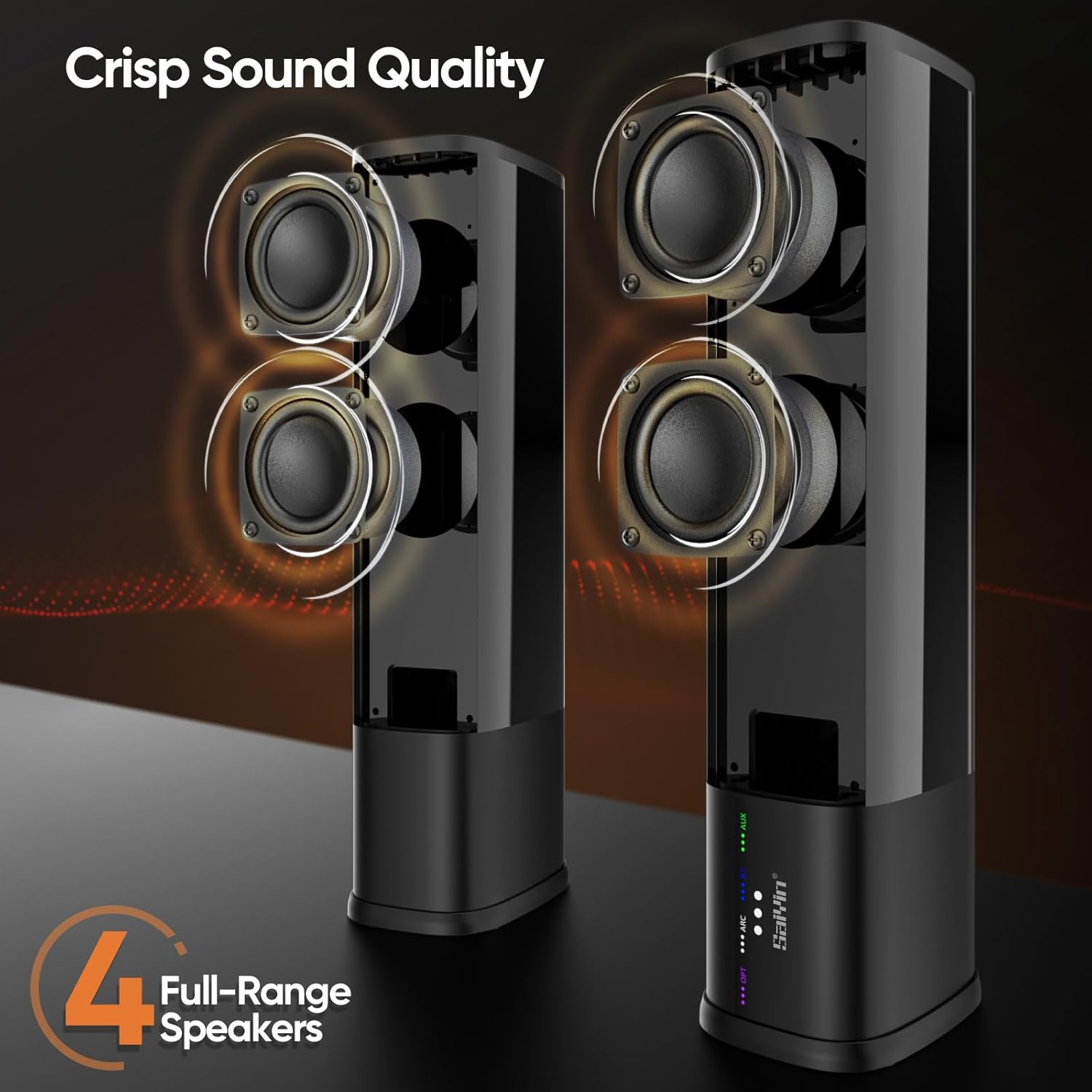 Sound Bar for Smart TV, 2 in 1 Detachable Home Audio Soundba... - Image 3