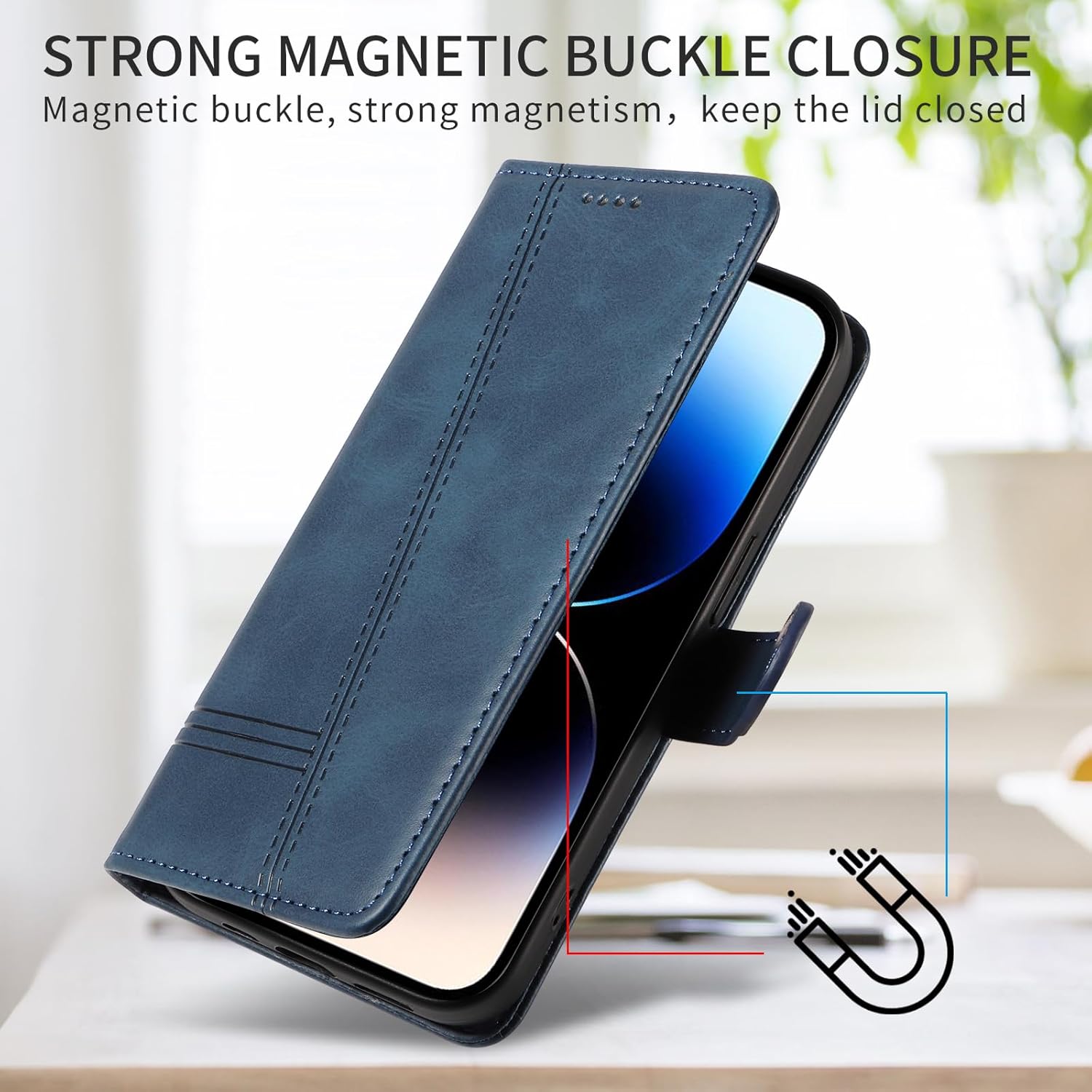 Wuhaizher for Samsung S25 FE Case Shockproof Leather Wallet ... - Image 7