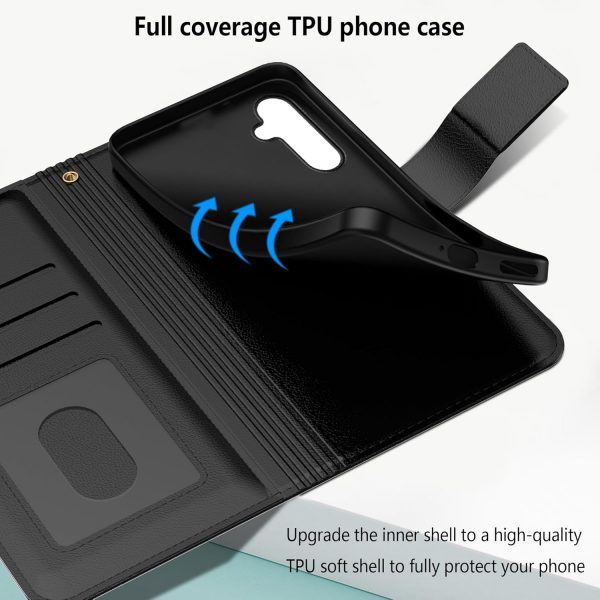 Aiziki For Samsung Galaxy A17 5G Phone Case, Leather Flip Ca... - Image 4