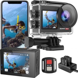 Hiicam Speed 20 Action Camera Dural Screen 4K 60FPS Underwat…