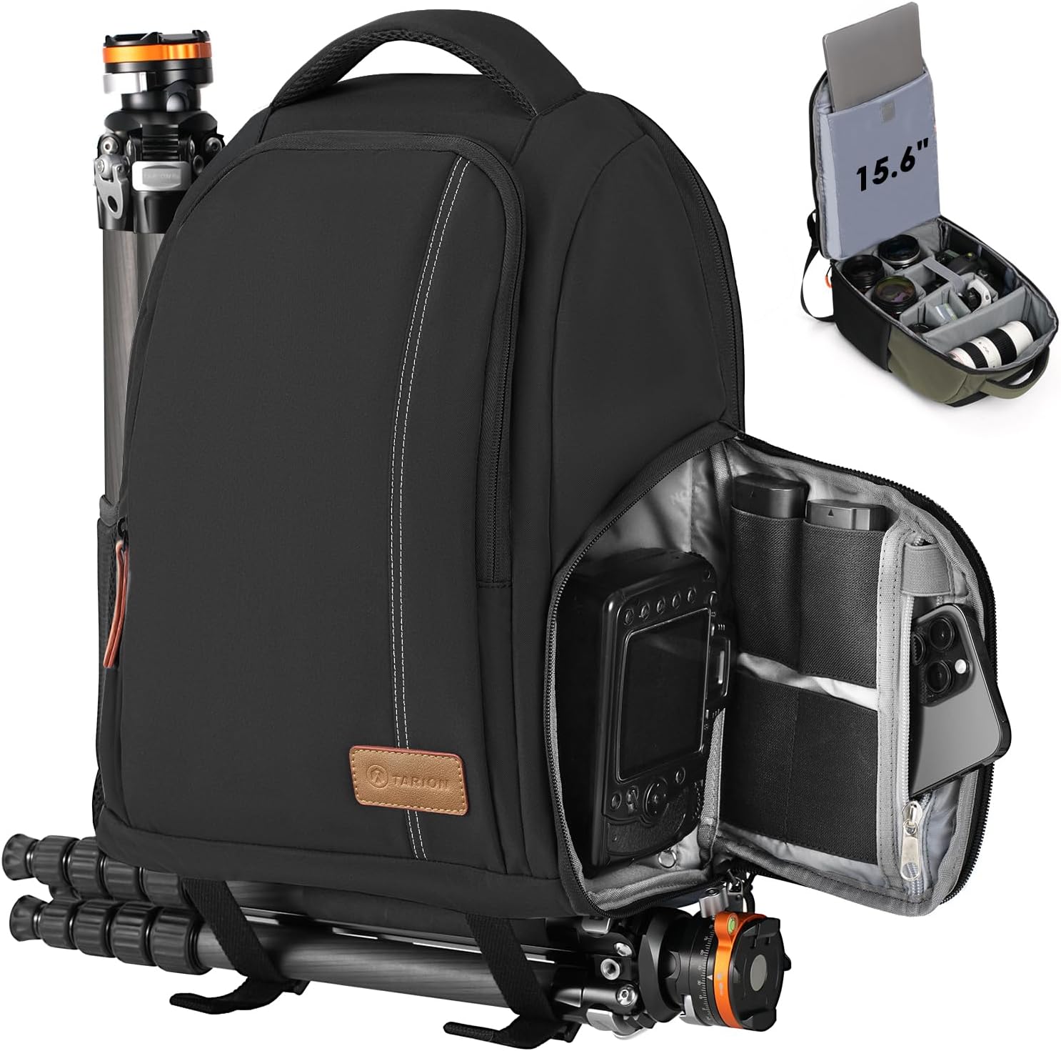 TARION TB-02 Camera and Laptop Rucksack, Photography Knapsac... - Image 2