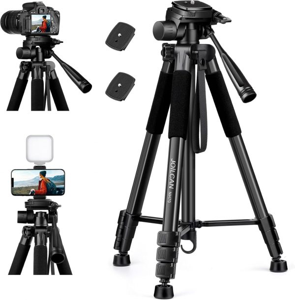 JOILCAN Camera Tripod for Canon Nikon Sony, 65" Aluminum All... - Image 2