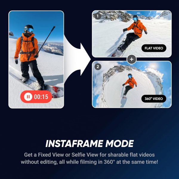 Insta360 X5 Essentials Bundle - Waterproof 8K 360° Action Ca... - Image 5